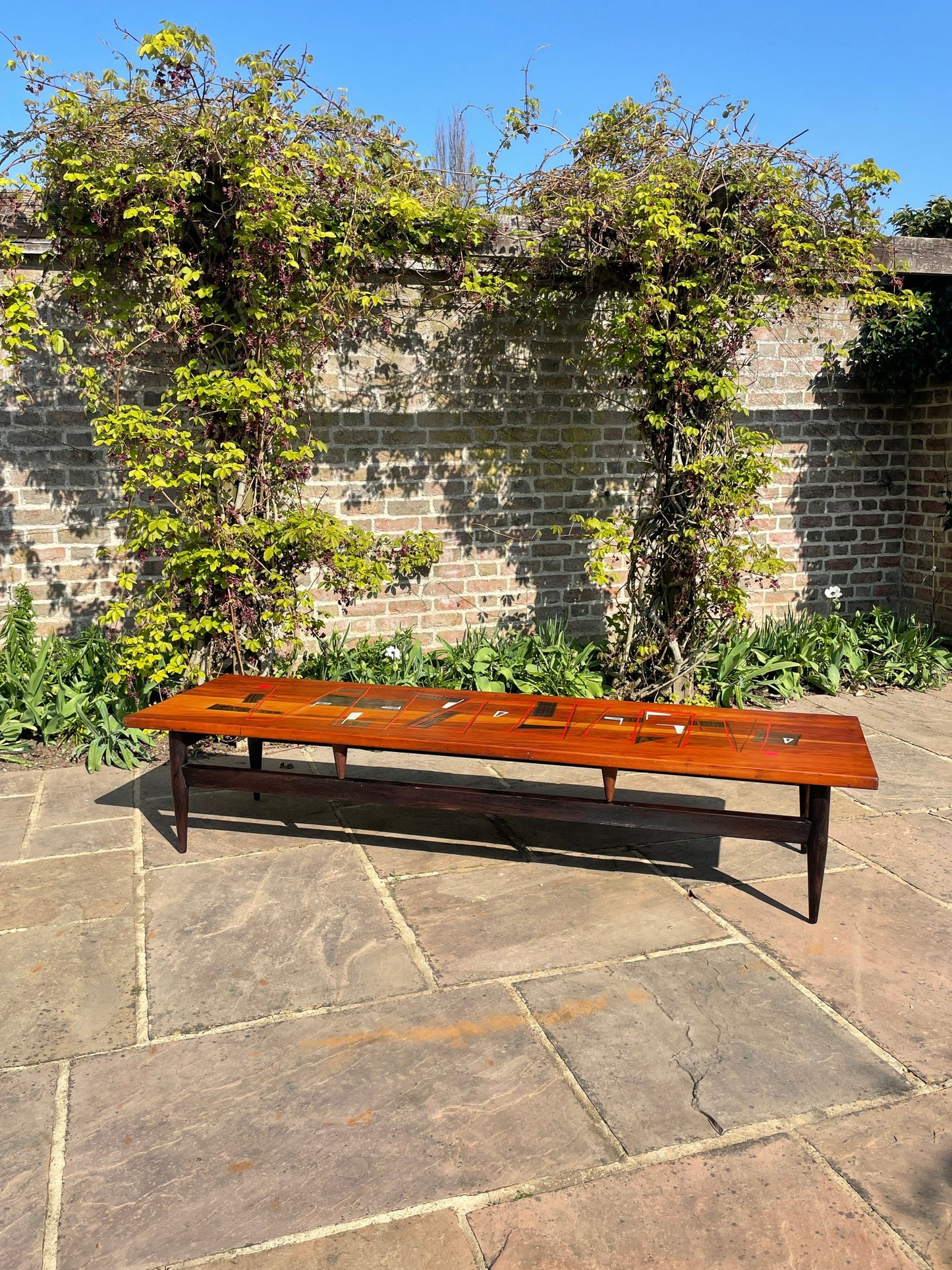 One Of A Kind Large Mid Century Modern Coffee Table 1950s