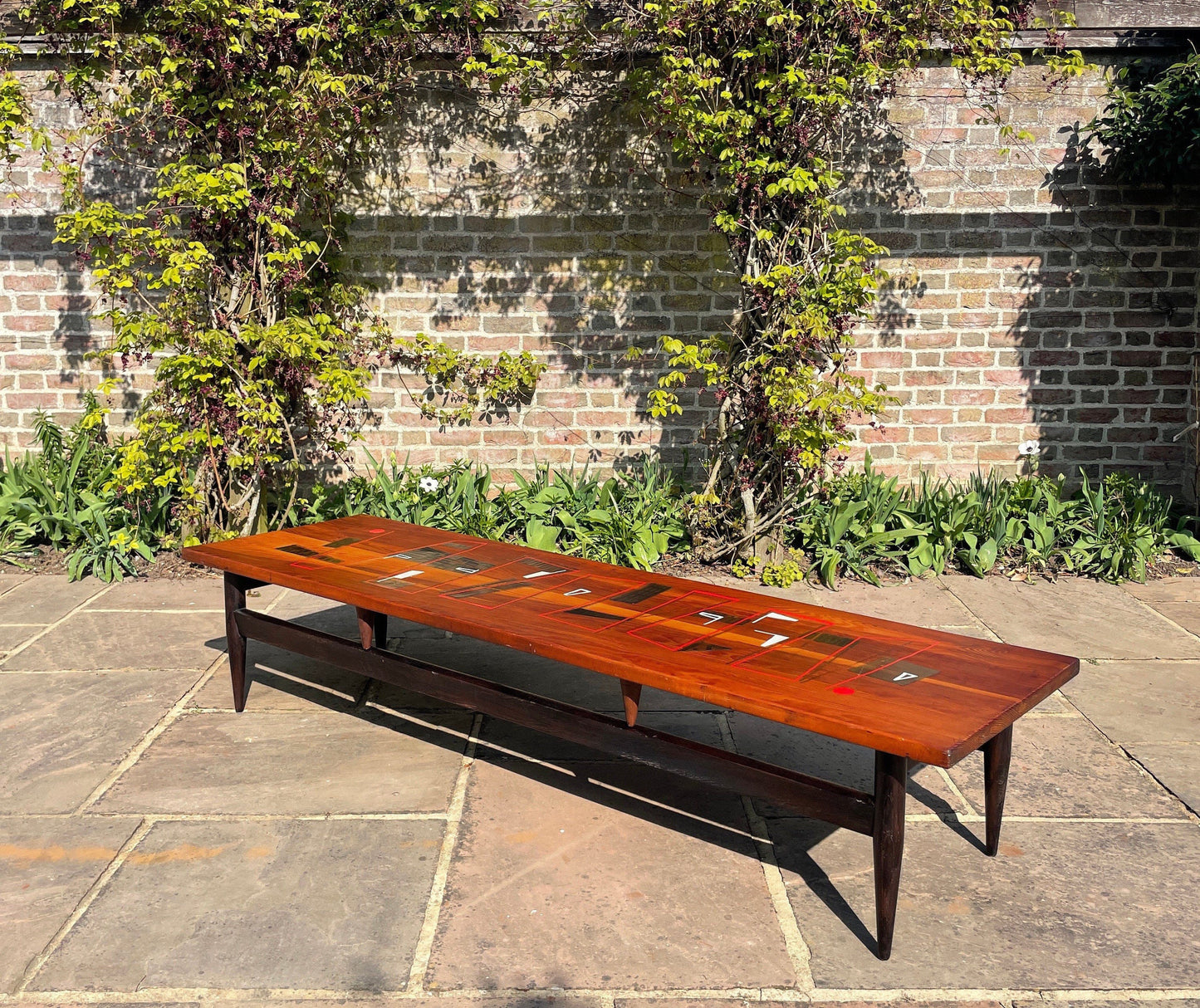 One Of A Kind Large Mid Century Modern Coffee Table 1950s