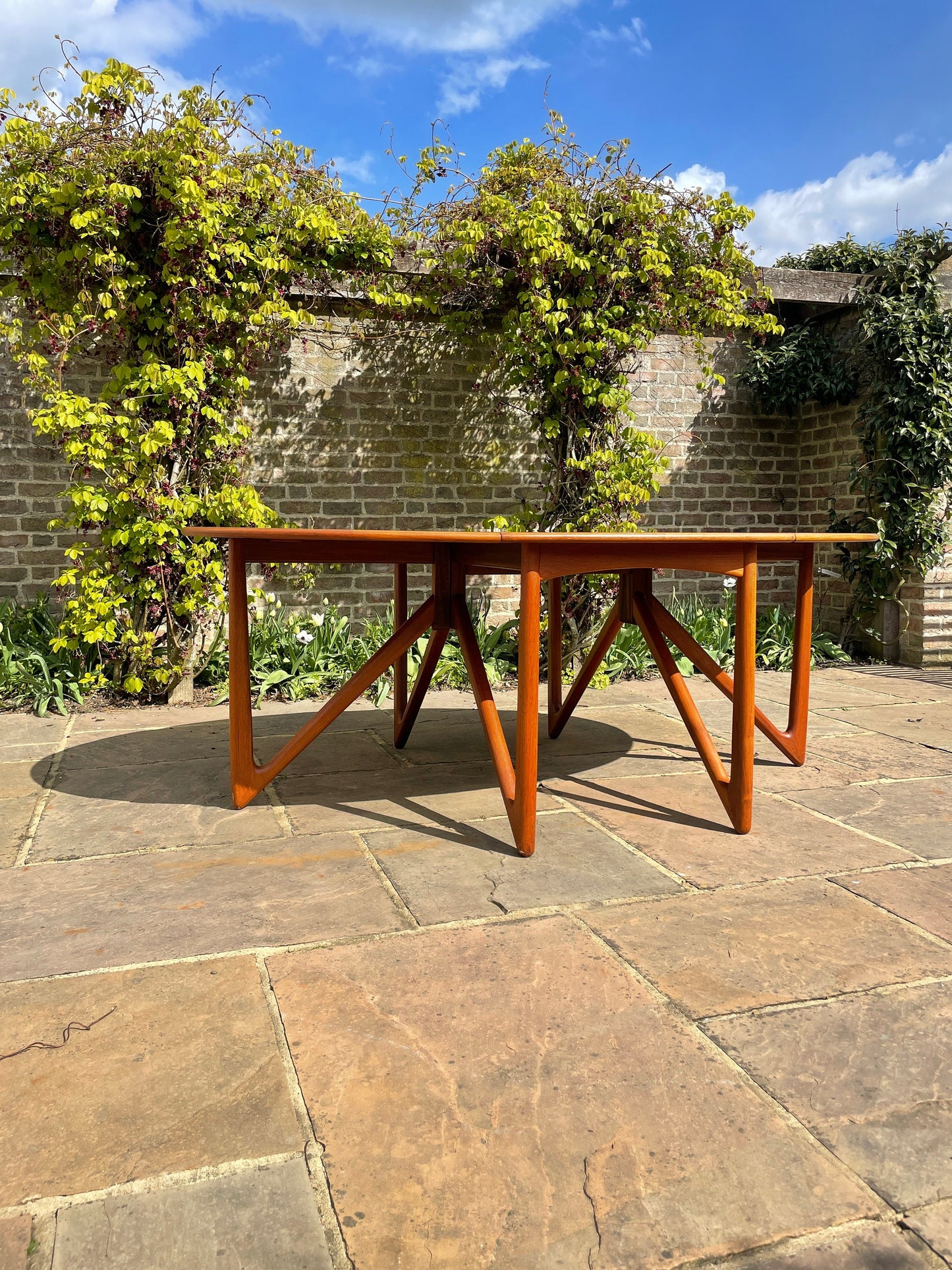 For Dasha ***Price includes Shipping and  A Danish Teak Drop-Leaf Dining Table By Kurt Østervig For Jason Møbler, Mid-Century Modern 1950's