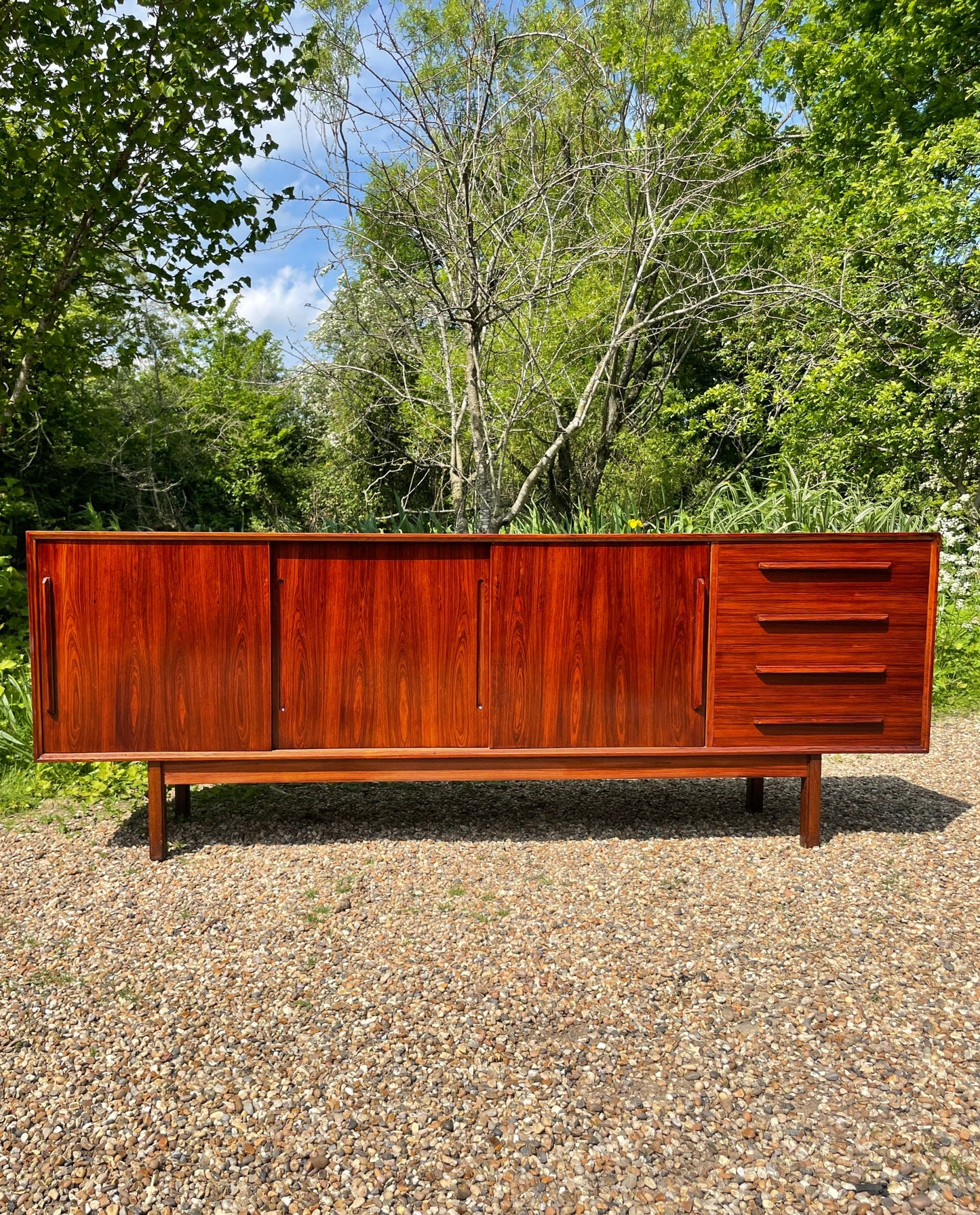 Mid-Century Modern Danish Rosewood Sideboard By Ib-Kofod Larsen Faarup - Pending A10 certificate