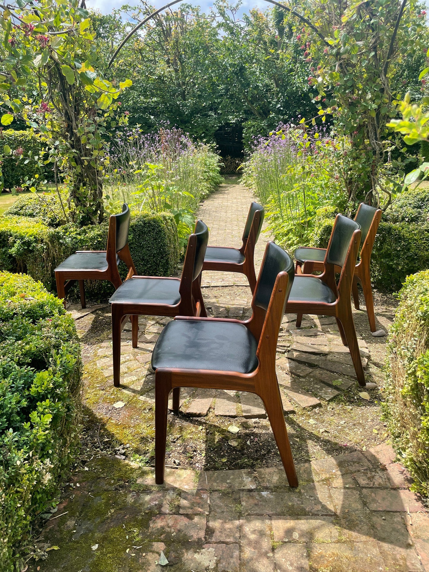 For Rachel*** Set of 6 Teak Dining Chairs by Erik Buch Model 89 For Anderstrup Møbelfabrik Mid century Modern Danish