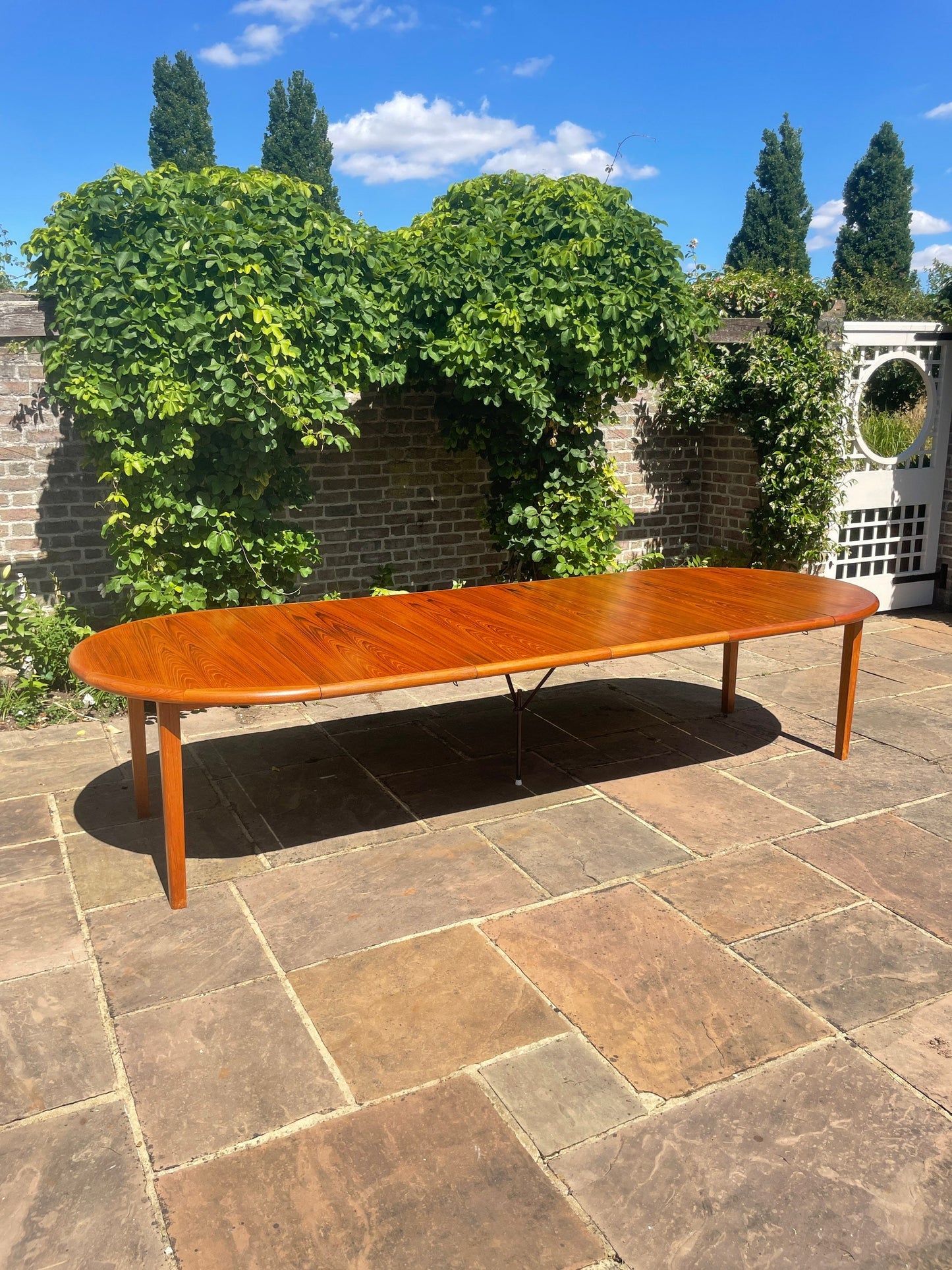For David**** Shipping, crate and Extra Large Teak Dining Table 14 Plus Seater By Laurits M Larsen Mid Century Modern Danish