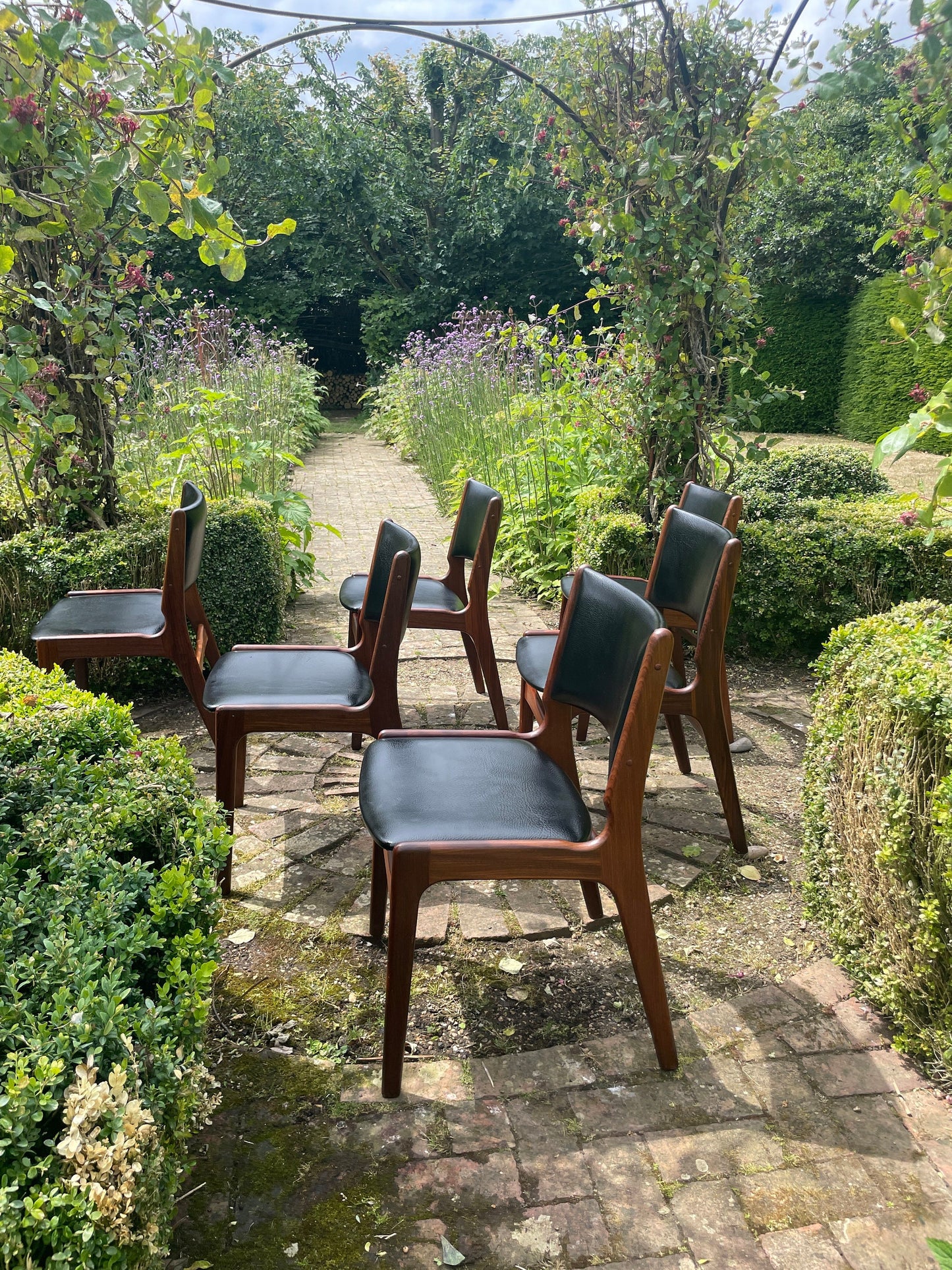 For Rachel*** Set of 6 Teak Dining Chairs by Erik Buch Model 89 For Anderstrup Møbelfabrik Mid century Modern Danish