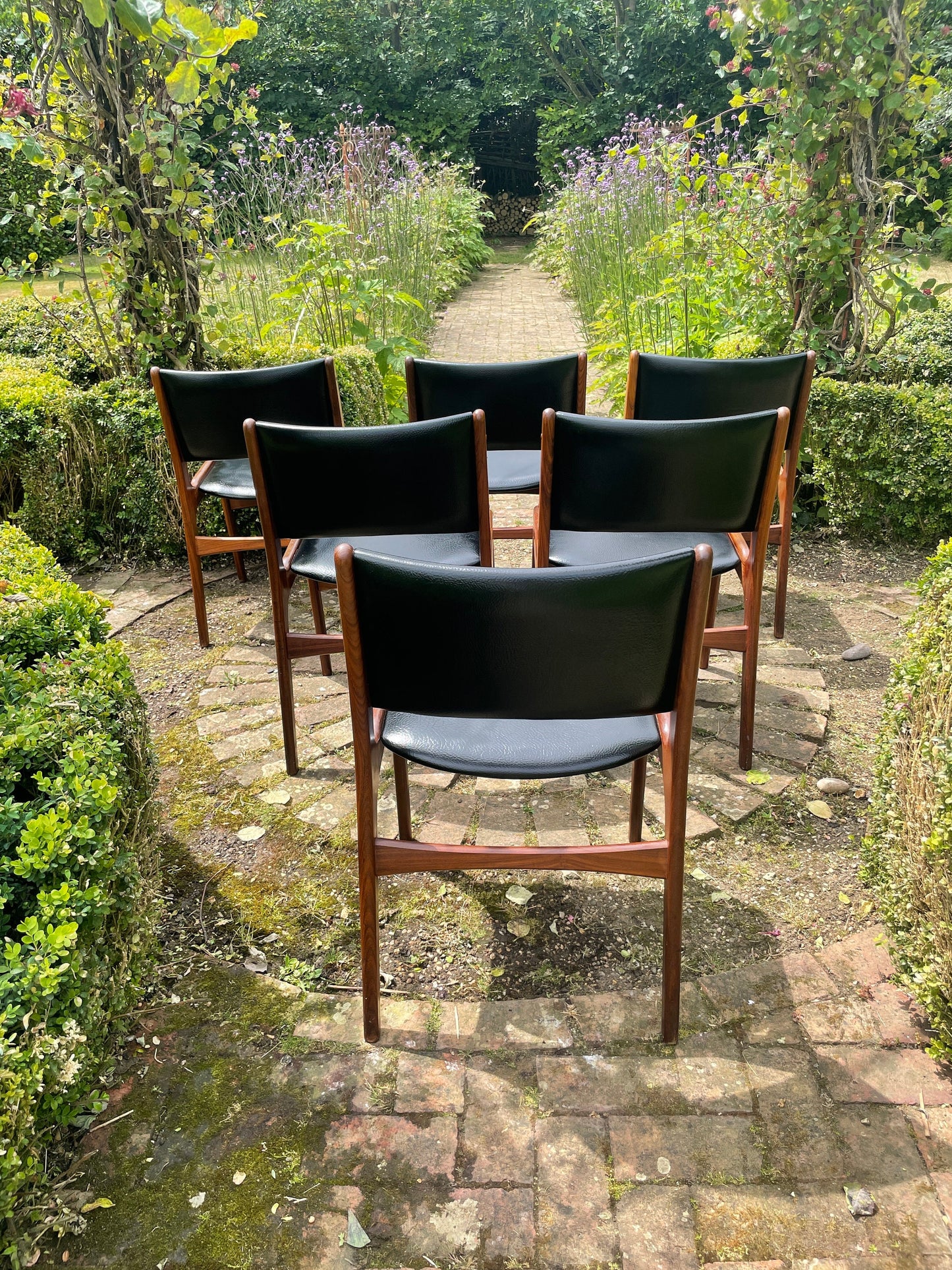 For Rachel*** Set of 6 Teak Dining Chairs by Erik Buch Model 89 For Anderstrup Møbelfabrik Mid century Modern Danish