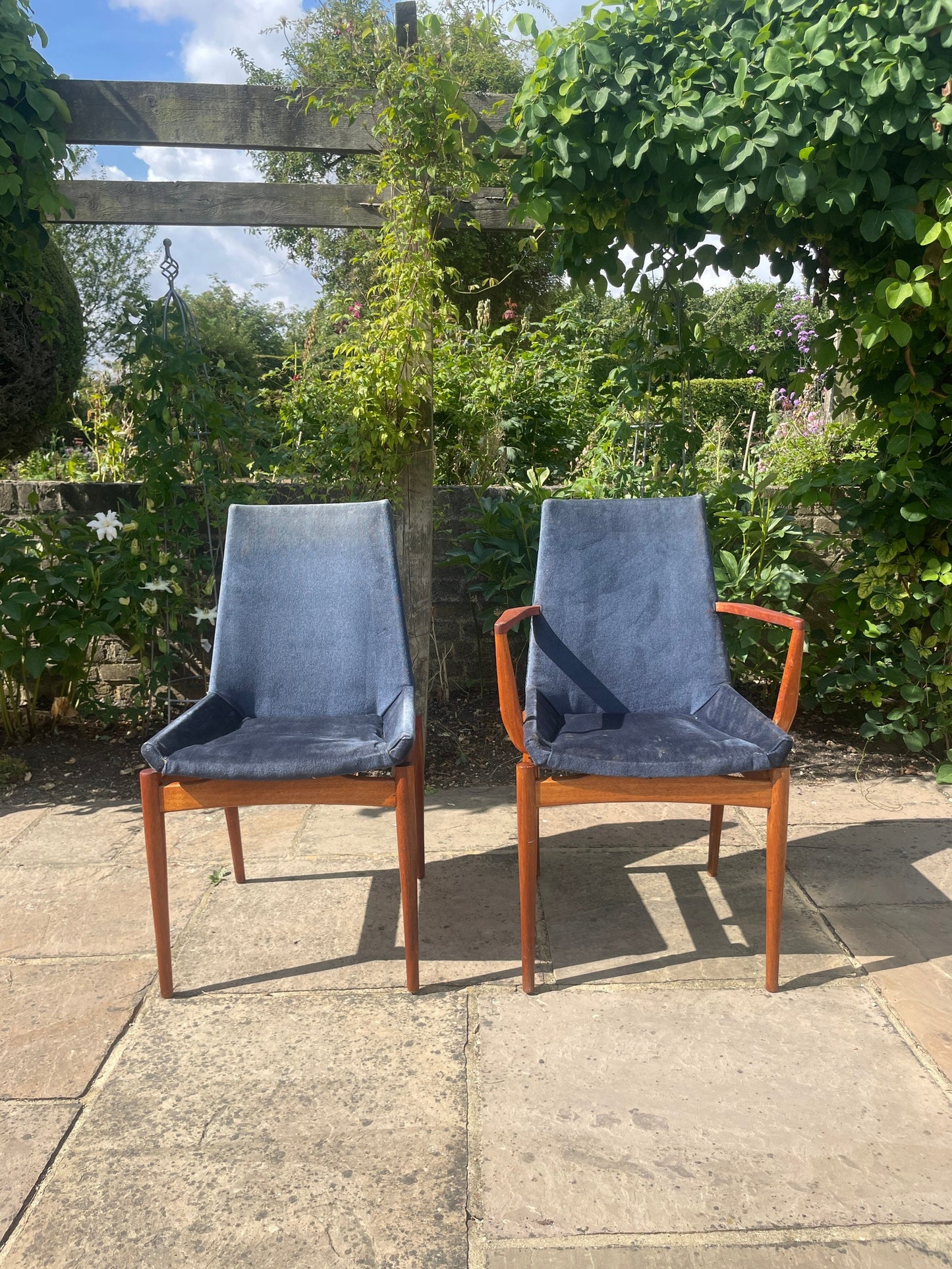 A Set of 6 Teak Hamilton Dining Chairs by Robert Heritage for Archie Shine, REUPHOLSTERY INCLUDED, Mid-Century Modern 1950’s