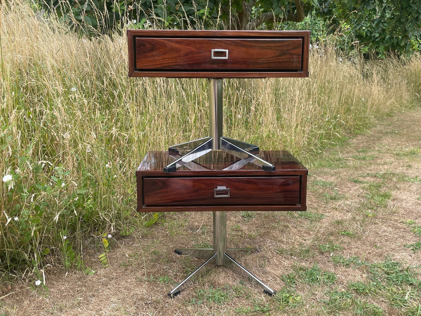 Pair Of Bedside/Side/Occasional Tables In Rosewood Mid Century Modern 1960's - Pending A10 certificate