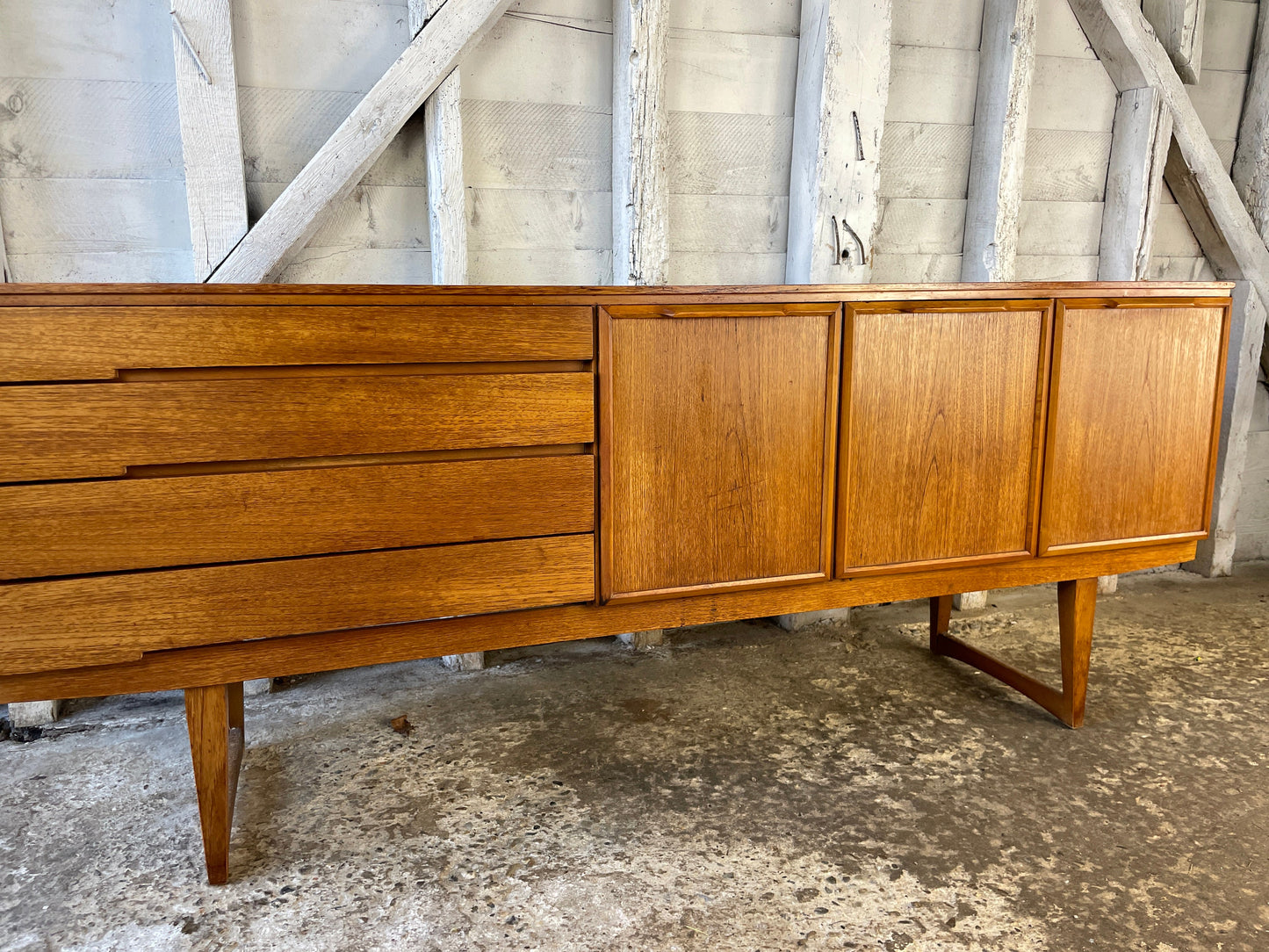 Mid Century Modern Teak Sideboard by Beautility 1960's