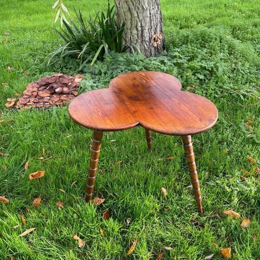 Irish Clover Gypsy Table In Fruitwood Bohemian/Eclectic