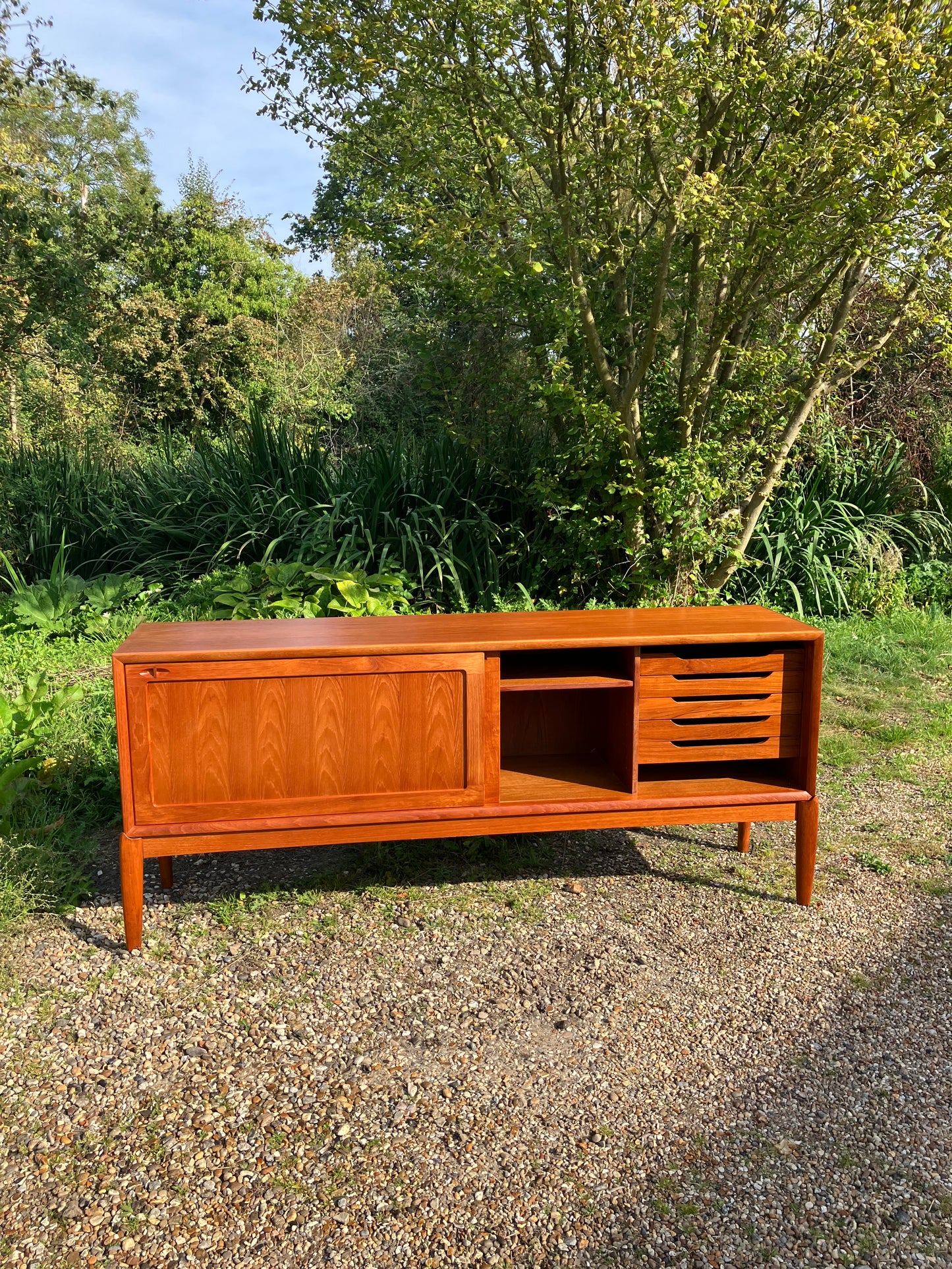 Mid Century Modern Teak 1960s Sideboard by H.W. Klein for Bramin