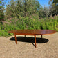 Mid century modern Large danish expandable teak table by Arne Hovmand-Olsen for Mogens Kold, 1960s