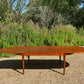 Mid century modern Large danish expandable teak table by Arne Hovmand-Olsen for Mogens Kold, 1960s