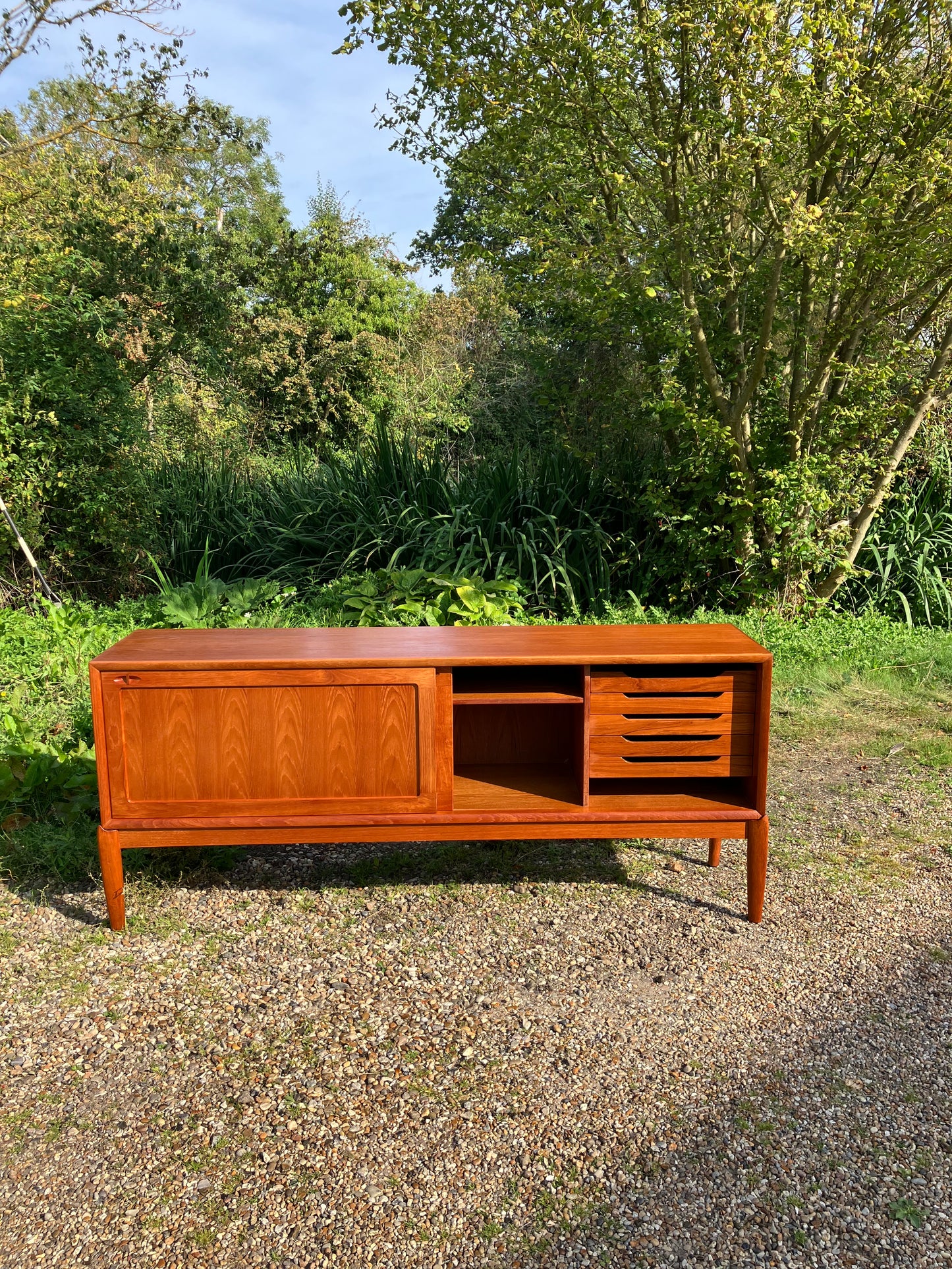 Mid Century Modern Teak 1960s Sideboard by H.W. Klein for Bramin