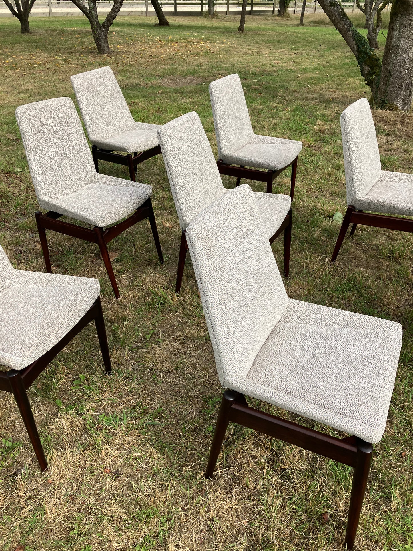 Mid Century Rosewood Hamilton Dining Chairs By Robert Heritage For Archie Shine, Set Of 8 - Pending A10 certificate