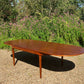 Mid century modern Large danish expandable teak table by Arne Hovmand-Olsen for Mogens Kold, 1960s