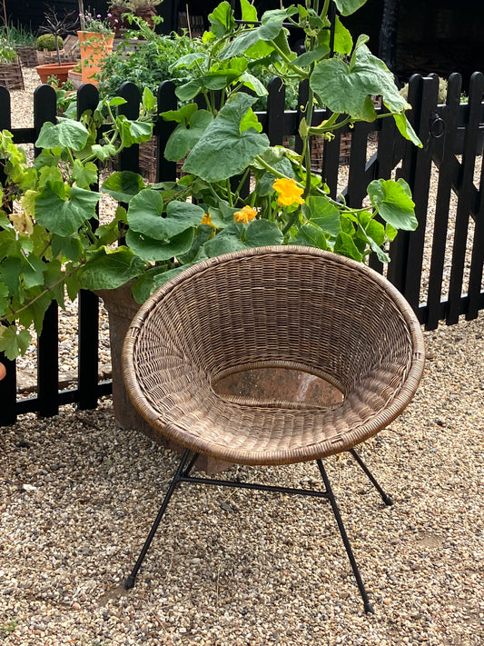 Hollywood Regency Rattan Armchair by Janine Abraham and Dirk Jan Rol