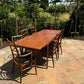 Mid Century Modern Teak 10 Seater Danish Model 217 Extendable Table and 'Lis' Chairs by Arne Hovmand-Olsen & Mobelfabrik Dining Set