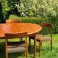 Vintage Mid Century Modern Danish Teak Dining Set with 6 chairs by Svend Åage Madsen