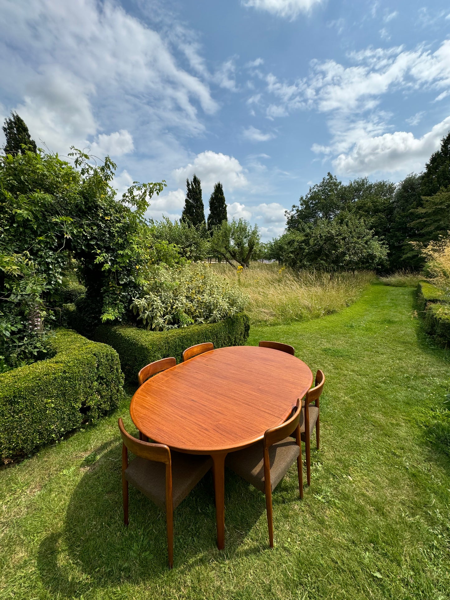 Vintage Mid Century Modern Danish Teak Dining Table by Svend Åage Madsen