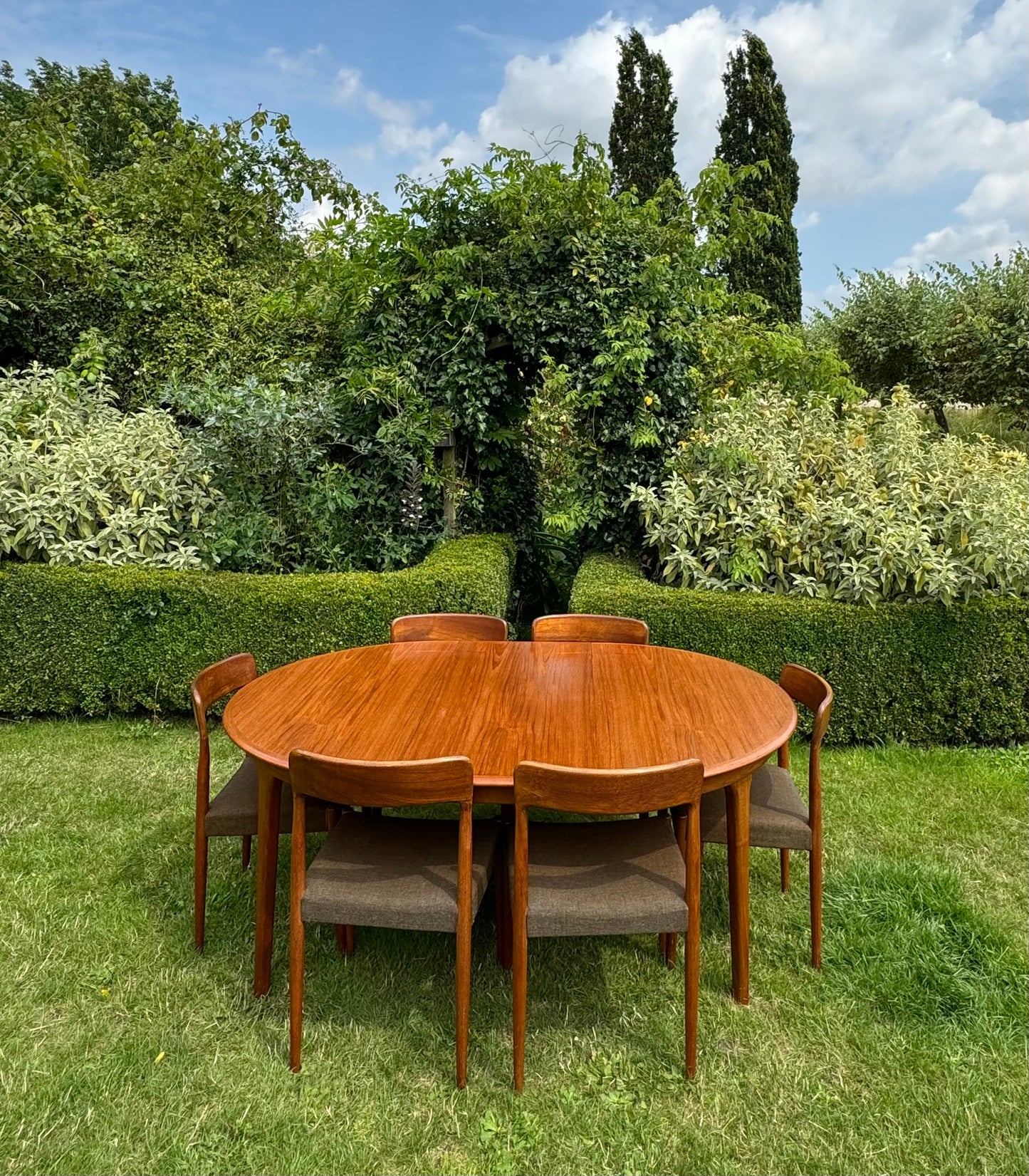 Vintage Mid Century Modern Danish Teak Dining Table by Svend Åage Madsen