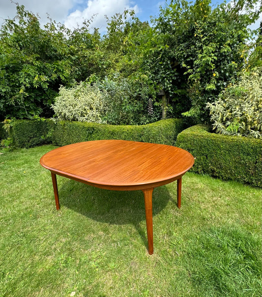 Vintage Mid Century Modern Danish Teak Dining Table by Svend Åage Madsen