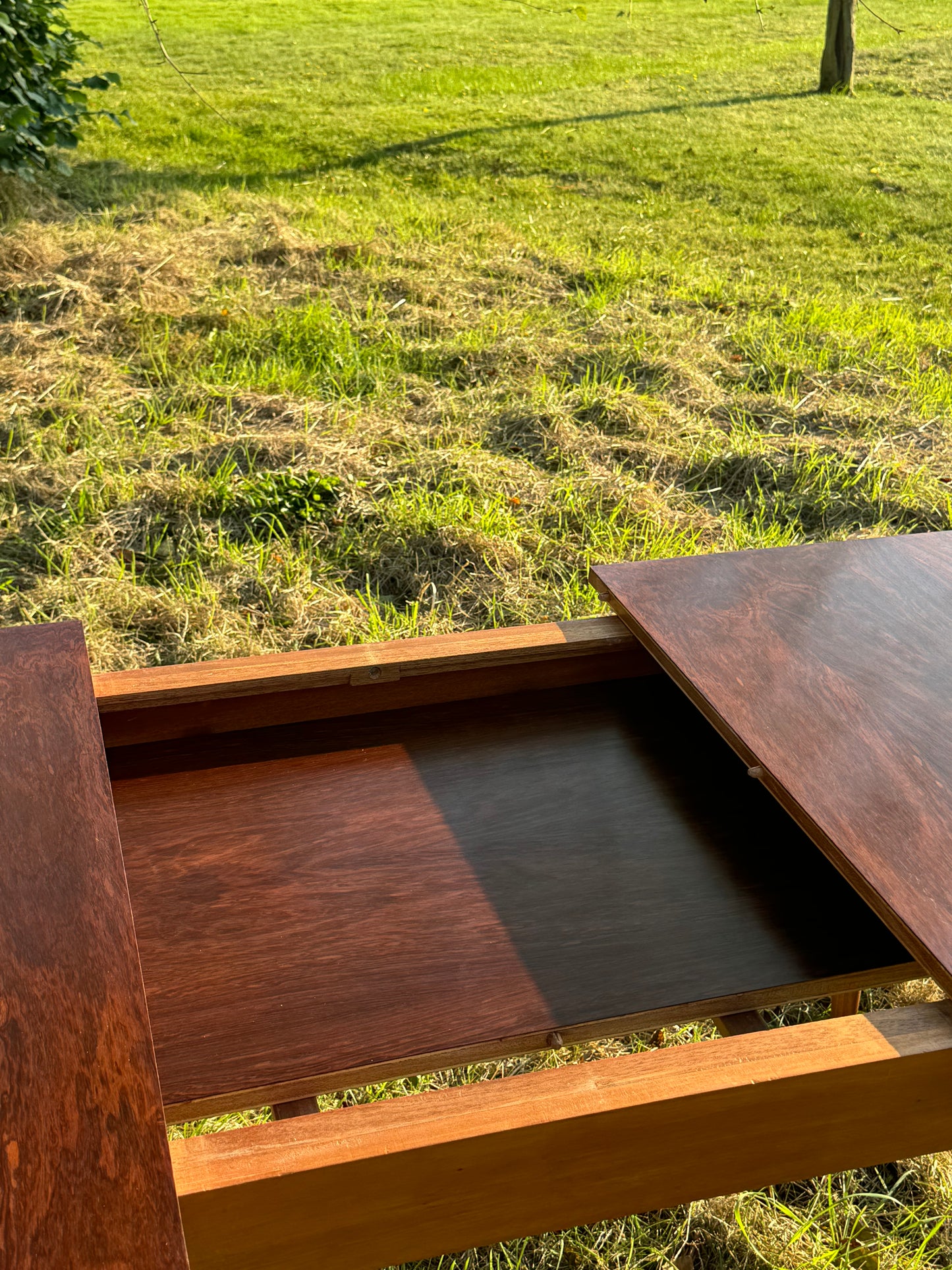 Vintage Mid Century Modern Rosewood Dining Table by Robert Hamilton for Archie Shine 1960s - Pending A10 certificate