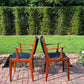 Mid Century Rosewood Bramin Dining Chairs with Uldum Møbelfabrik Armchairs - Pending A10 Certificate