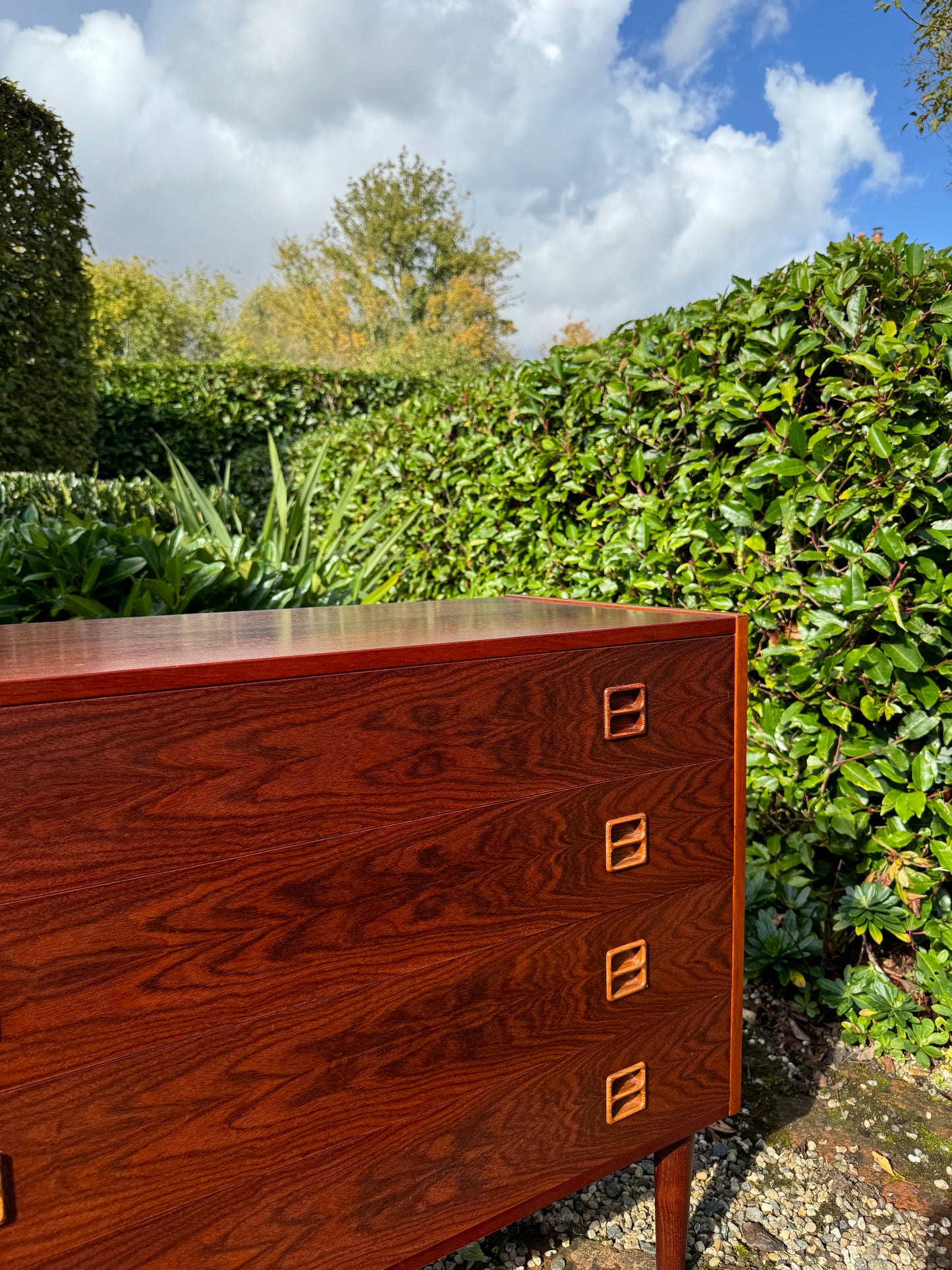 Mid Century Modern Danish Rosewood Chest by Brouer Møbelfabrik