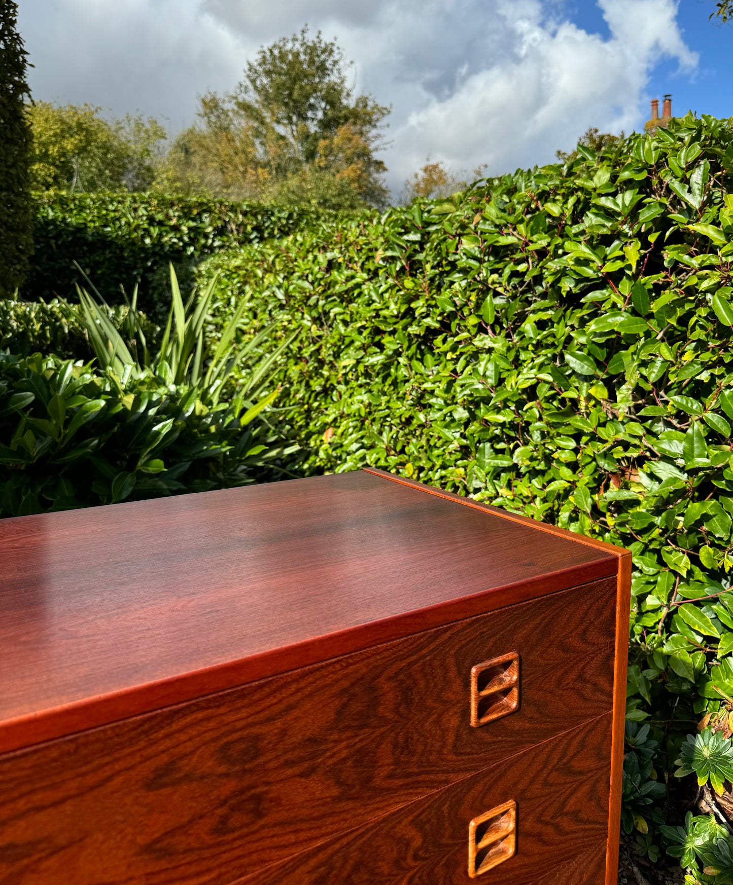 Mid Century Modern Danish Rosewood Chest by Brouer Møbelfabrik