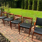 Mid Century Rosewood Bramin Dining Chairs with Uldum Møbelfabrik Armchairs - Pending A10 Certificate