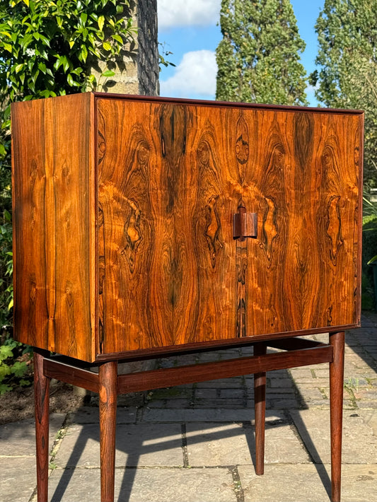 Mid Century Vintage Rosewood Drinks Cabinet by Helge Vestergaard Jensen - Pending A10 Certificate