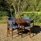 Vintage Mid Century Danish Rosewood Dining Table with Six Dining Chairs - Pending A10 certificate