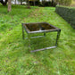 Milo Baughman Mid Century Modern Nest of Three Chrome and Glass Tables