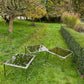 Milo Baughman Mid Century Modern Nest of Three Chrome and Glass Tables