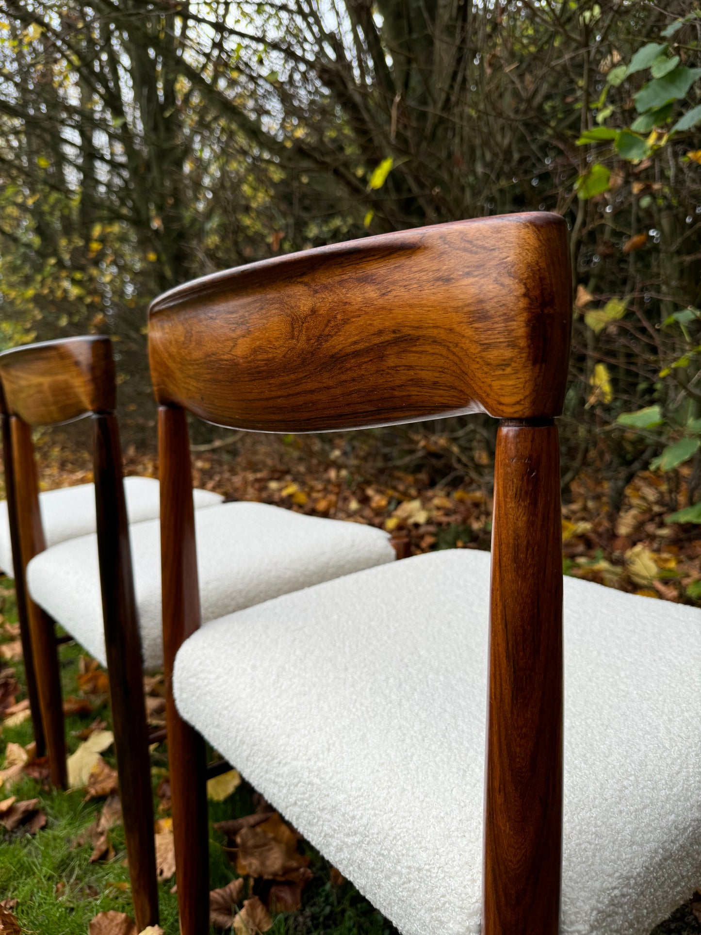 Set of 10 Mid Century Modern Danish Rosewood dining chairs by H W Klein for Bramin - Pending A10 certificate