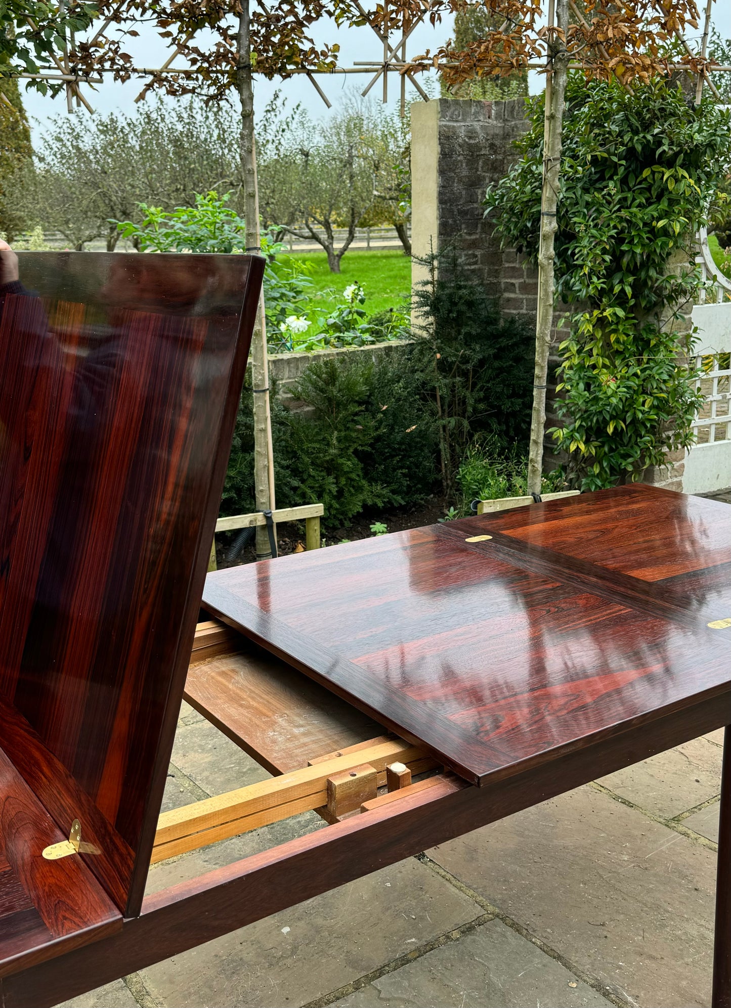 Mid Century Modern Danish Rosewood Extra Large Dining Table By H. W. Klein For Bramin Seats 10 -  Pending A10 certificate