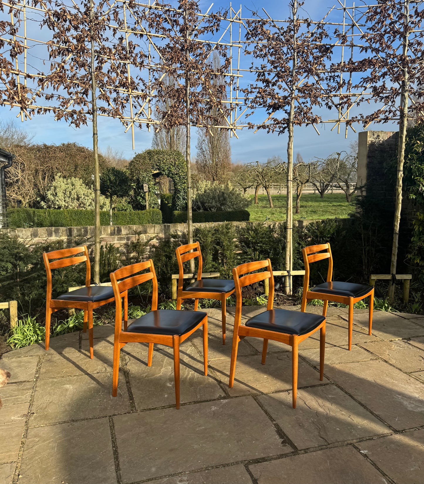 For Jennifer ****Mid Century Modern Vintage Danish Teak Dining Chairs set of 6 /six