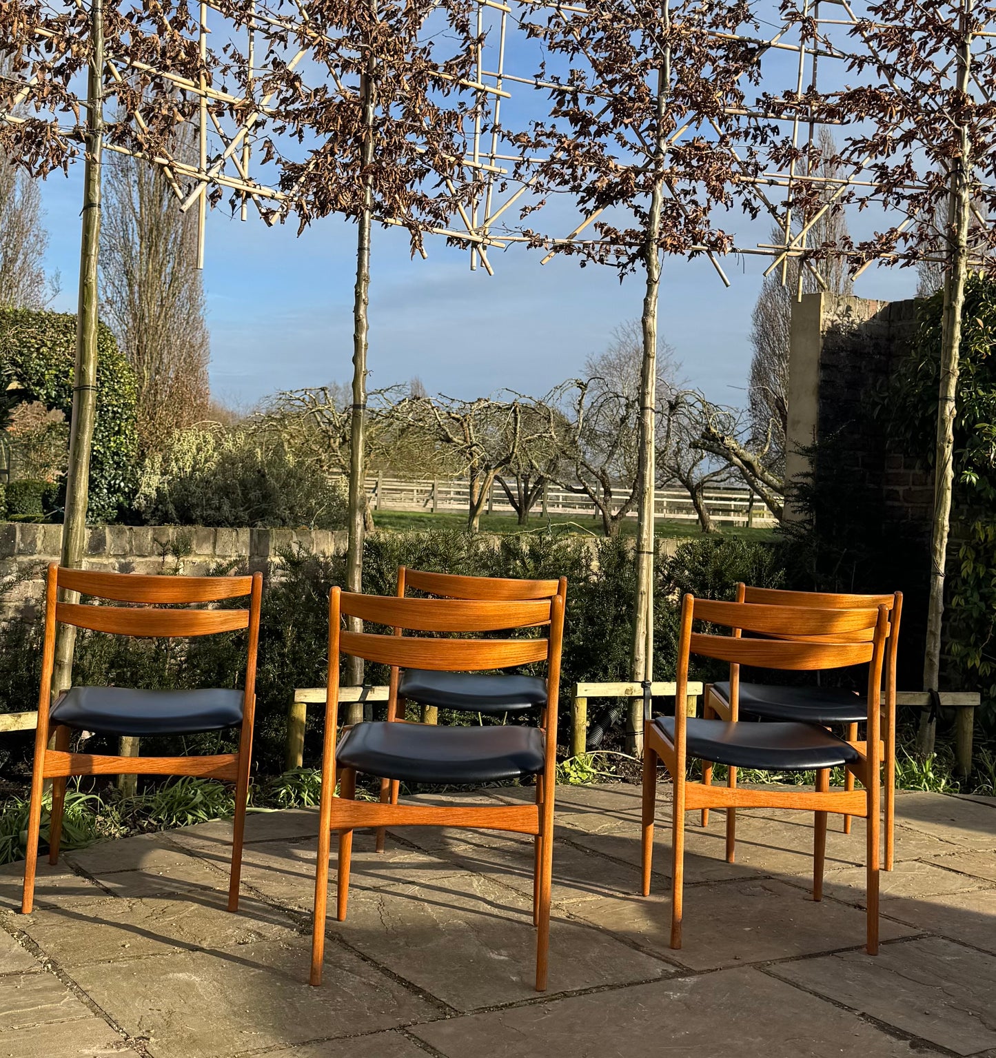 For Jennifer ****Mid Century Modern Vintage Danish Teak Dining Chairs set of 6 /six