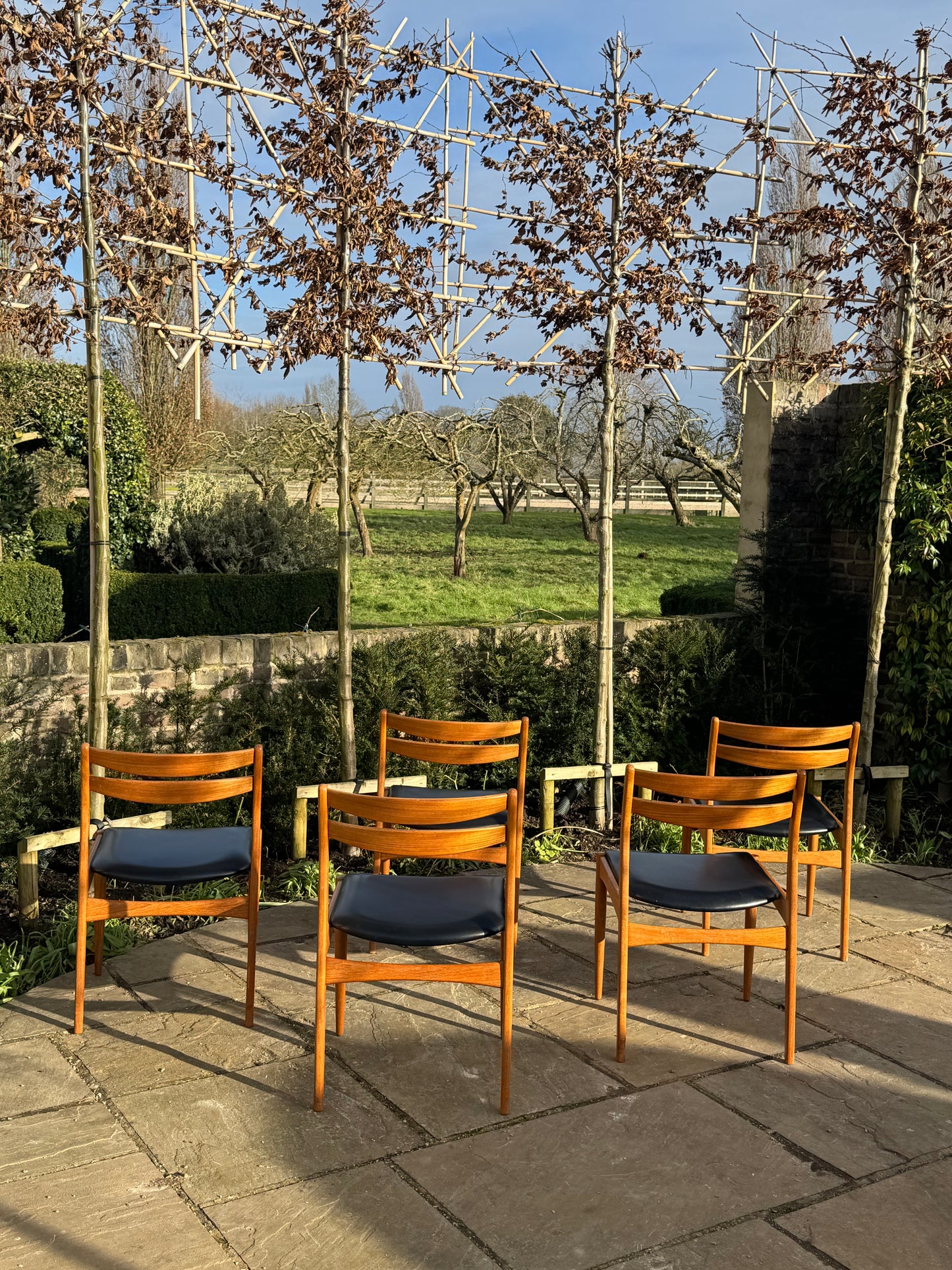 For Jennifer ****Mid Century Modern Vintage Danish Teak Dining Chairs set of 6 /six