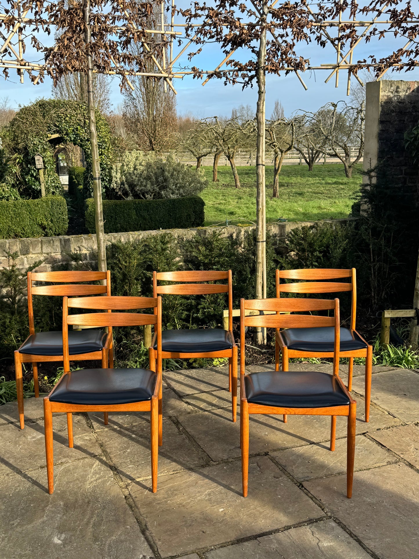 For Jennifer ****Mid Century Modern Vintage Danish Teak Dining Chairs set of 6 /six