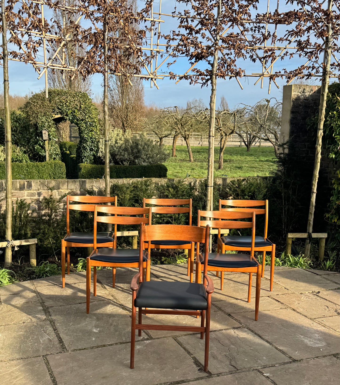 For Jennifer ****Mid Century Modern Vintage Danish Teak Dining Chairs set of 6 /six