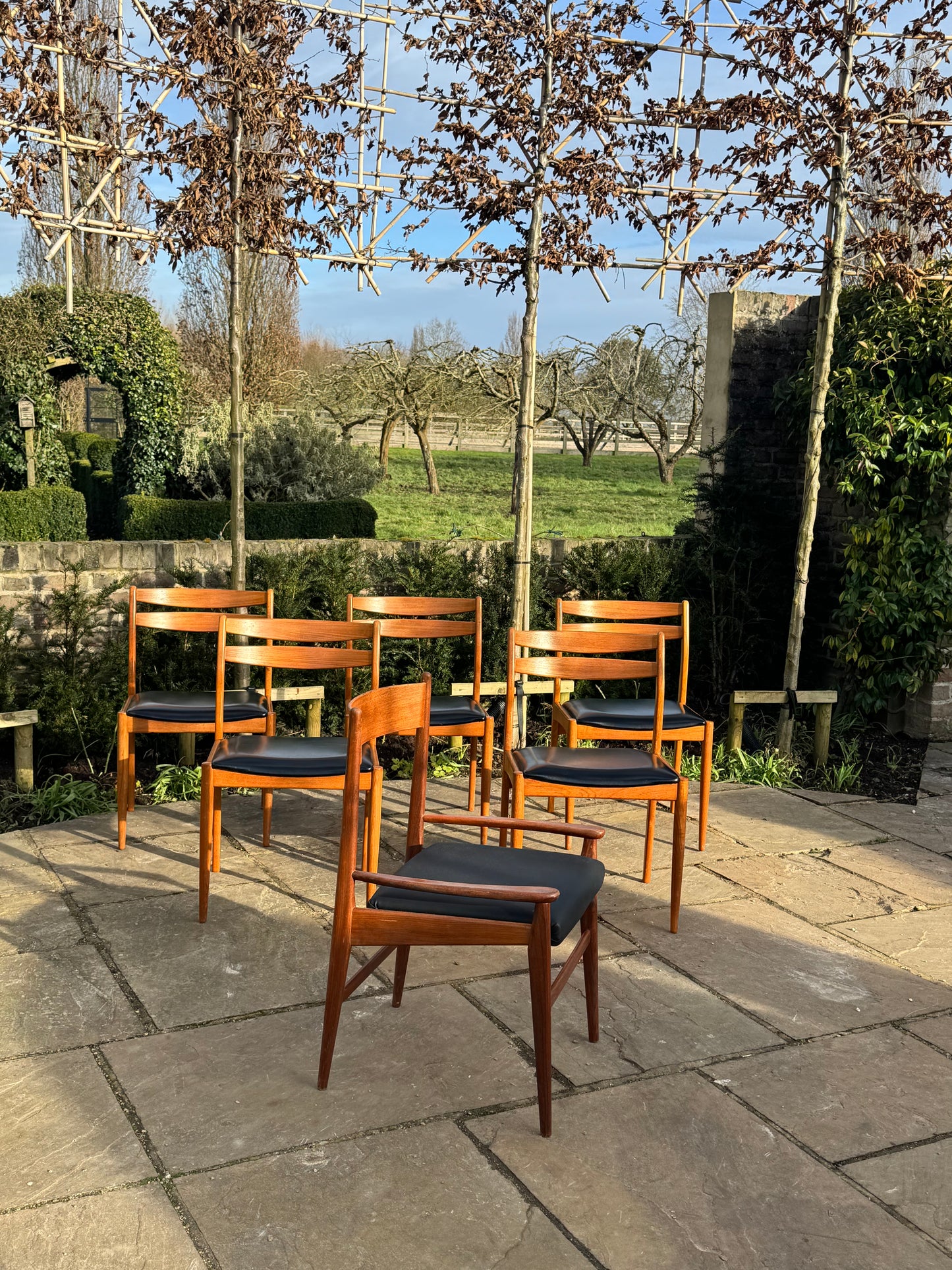 For Jennifer ****Mid Century Modern Vintage Danish Teak Dining Chairs set of 6 /six