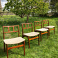 Mid Century Modern solid teak chairs by D Scan