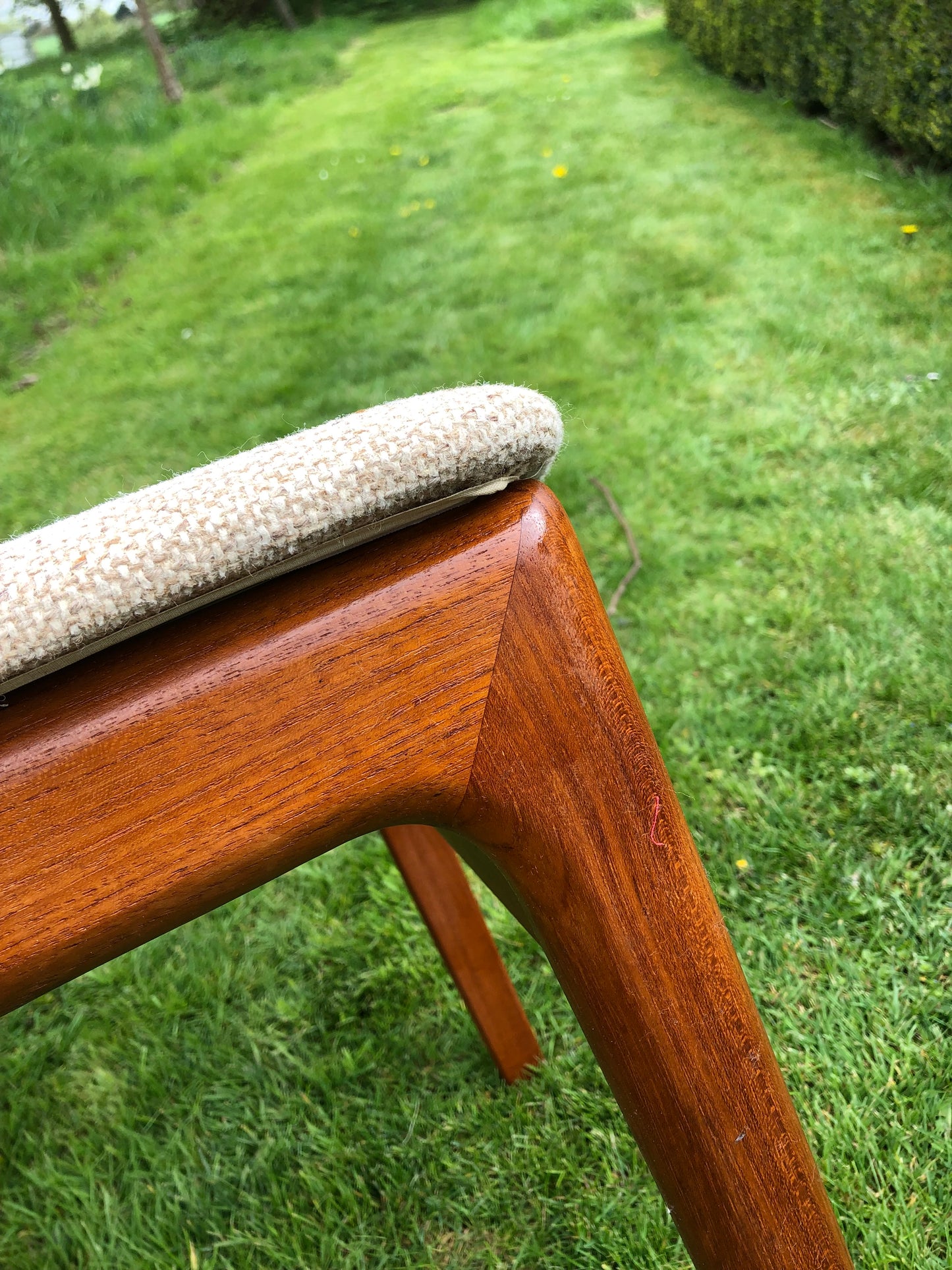 Mid Century Modern solid teak chairs by D Scan