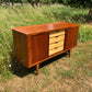 Mid Century Modern Danish Teak Sideboard/Credenza/Buffet