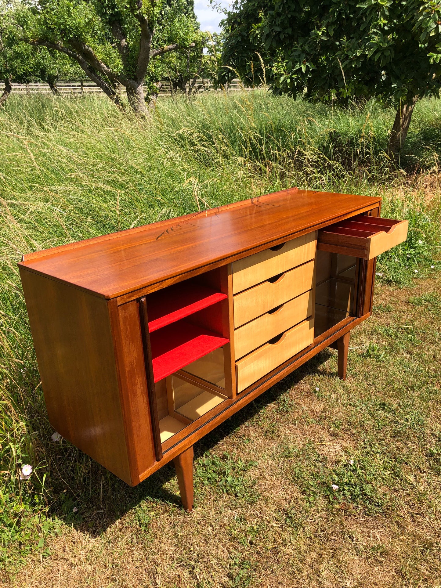 Mid Century Modern Danish Teak Sideboard/Credenza/Buffet