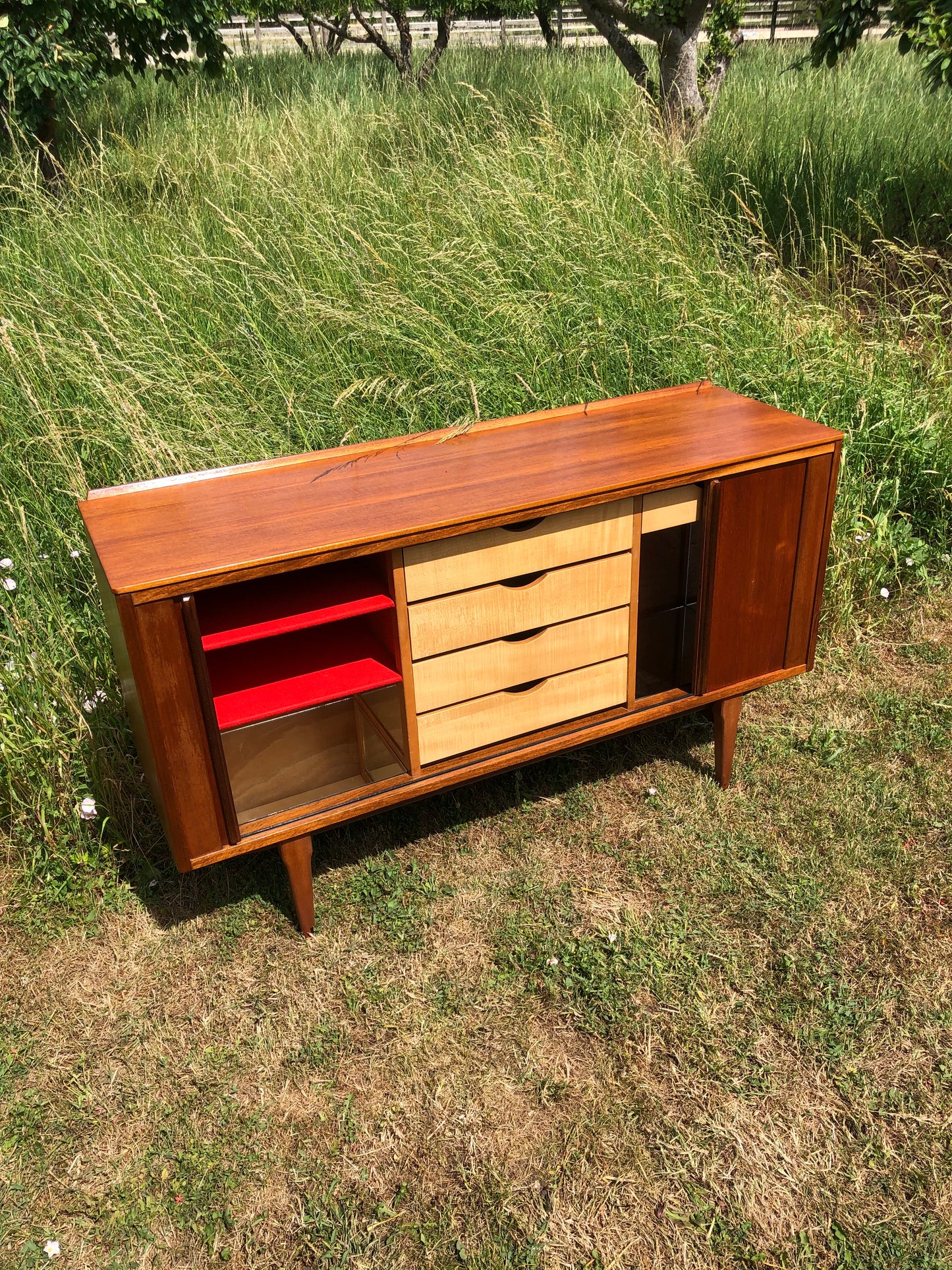 Mid Century Modern Danish Teak Sideboard/Credenza/Buffet