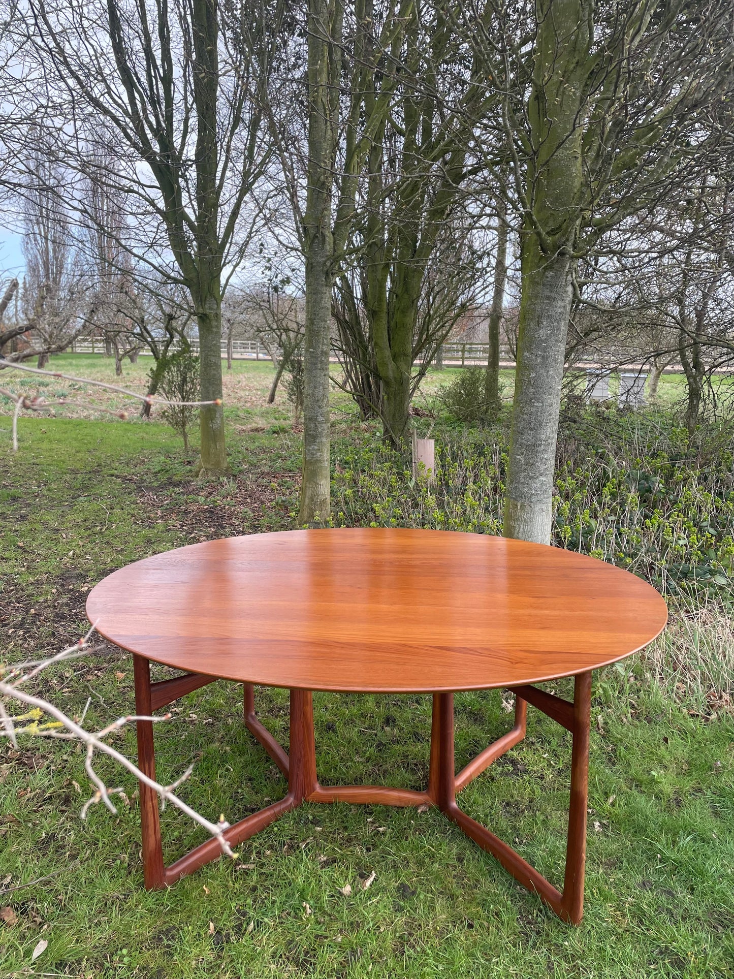 Mid Century Modern Teak Dining Table by Peter Hvidt and Orla Molgaard Nielsen