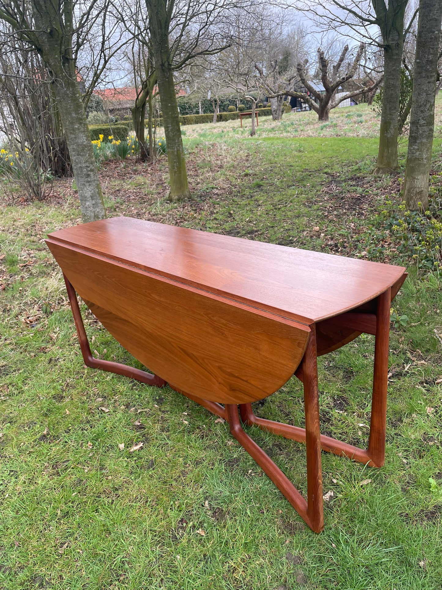Mid Century Modern Teak Dining Table by Peter Hvidt and Orla Molgaard Nielsen