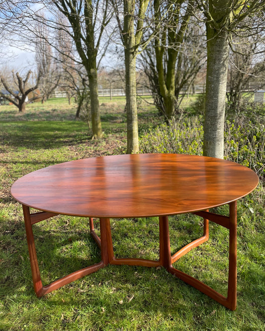 Mid Century Modern Teak Dining Table by Peter Hvidt and Orla Molgaard Nielsen