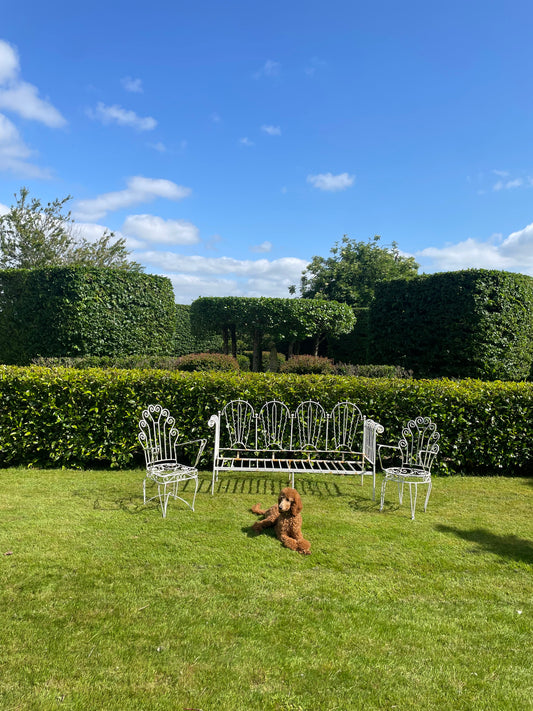 Mid Century Modern Swedish Outdoor Sofa And Two Chairs